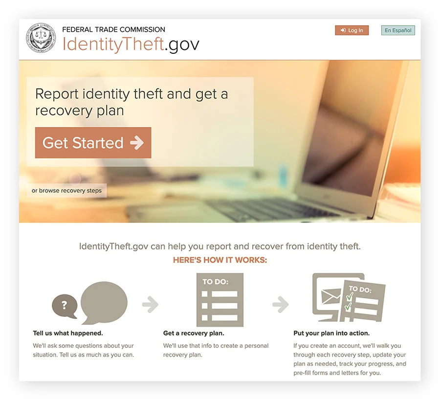 如果您的社会安全号码被盗，请立即在 identitytheft.gov报告。
